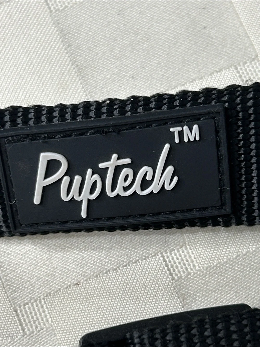 PupTech Black Adjustable Nylon Dog Harness